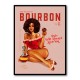 Babes Of Bourbon Vol 8 Vintage Pinup Girl With Afro Wall Art