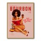 Babes Of Bourbon Vol 8 Vintage Pinup Girl With Afro Wall Art