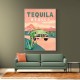 Tequila Mexico Colorful Vintage Travel Poster Wall Art