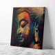 Buddha Head Abstract Color 4 Wall Art