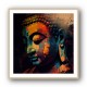 Buddha Head Abstract Color 4 Wall Art