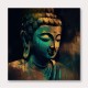 Buddha Head Abstract Color 7 Wall Art