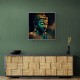 Buddha Head Abstract Color 7 Wall Art