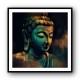 Buddha Head Abstract Color 7 Wall Art