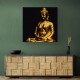 Golden Buddha Statue Wall Art