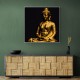 Golden Buddha Statue Wall Art