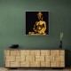 Golden Buddha Statue Wall Art