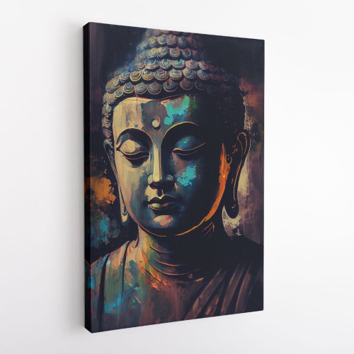 Golden Buddha Statue Wall Art