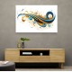 Blue and Gold Calligraphy Wall Art