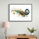 Blue and Gold Calligraphy Wall Art