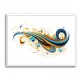 Blue and Gold Calligraphy Wall Art