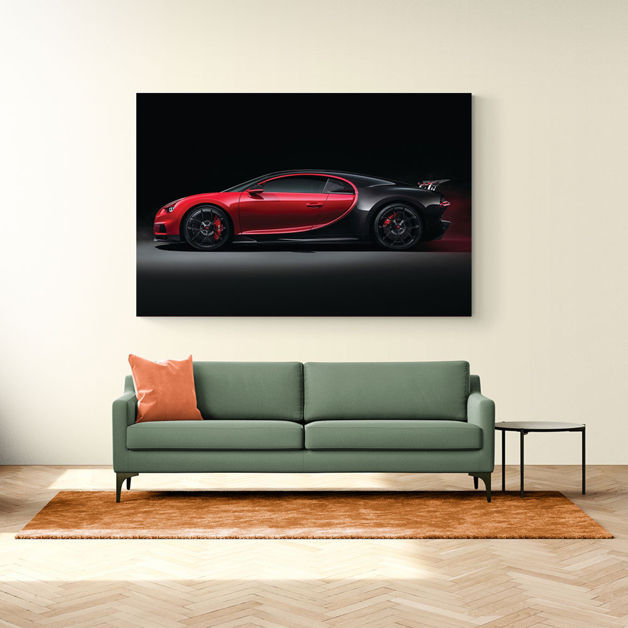 Bugatti Chiron Red Wall Art