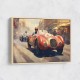 Vintage Le Mans Red Racing Car Wall Art