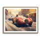 Vintage Le Mans Red Racing Car Wall Art