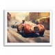 Vintage Le Mans Red Racing Car Wall Art