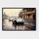 Vintage Le Mans Water Colour Wall Art