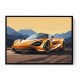 McLaren 720s Yellow Cartoon Style Wall Art