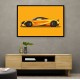 McLaren 720s Yellow Illustration