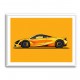 McLaren 720s Yellow Illustration