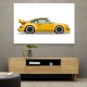 Porsche 911 Yellow Illustration