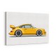 Porsche 911 Yellow Illustration