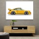 Porsche 911 Yellow Illustration