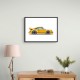 Porsche 911 Yellow Illustration