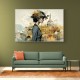 Scenic Watercolour Women Fusion Collage Wall Art