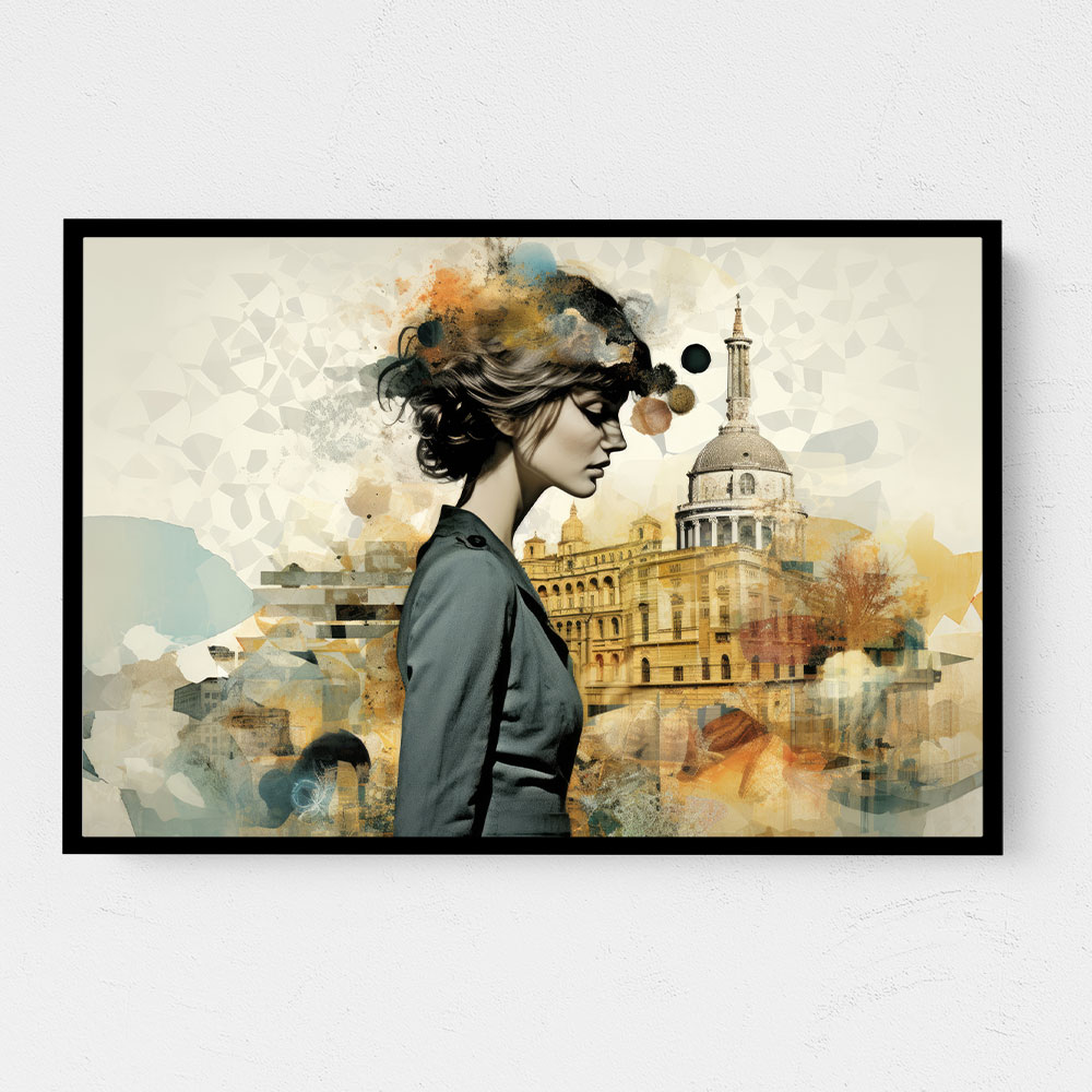 Scenic Watercolour Women Fusion Collage Wall Art