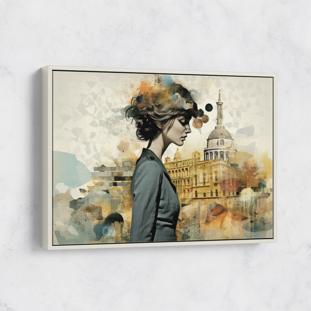 Scenic Watercolour Women Fusion Collage Wall Art