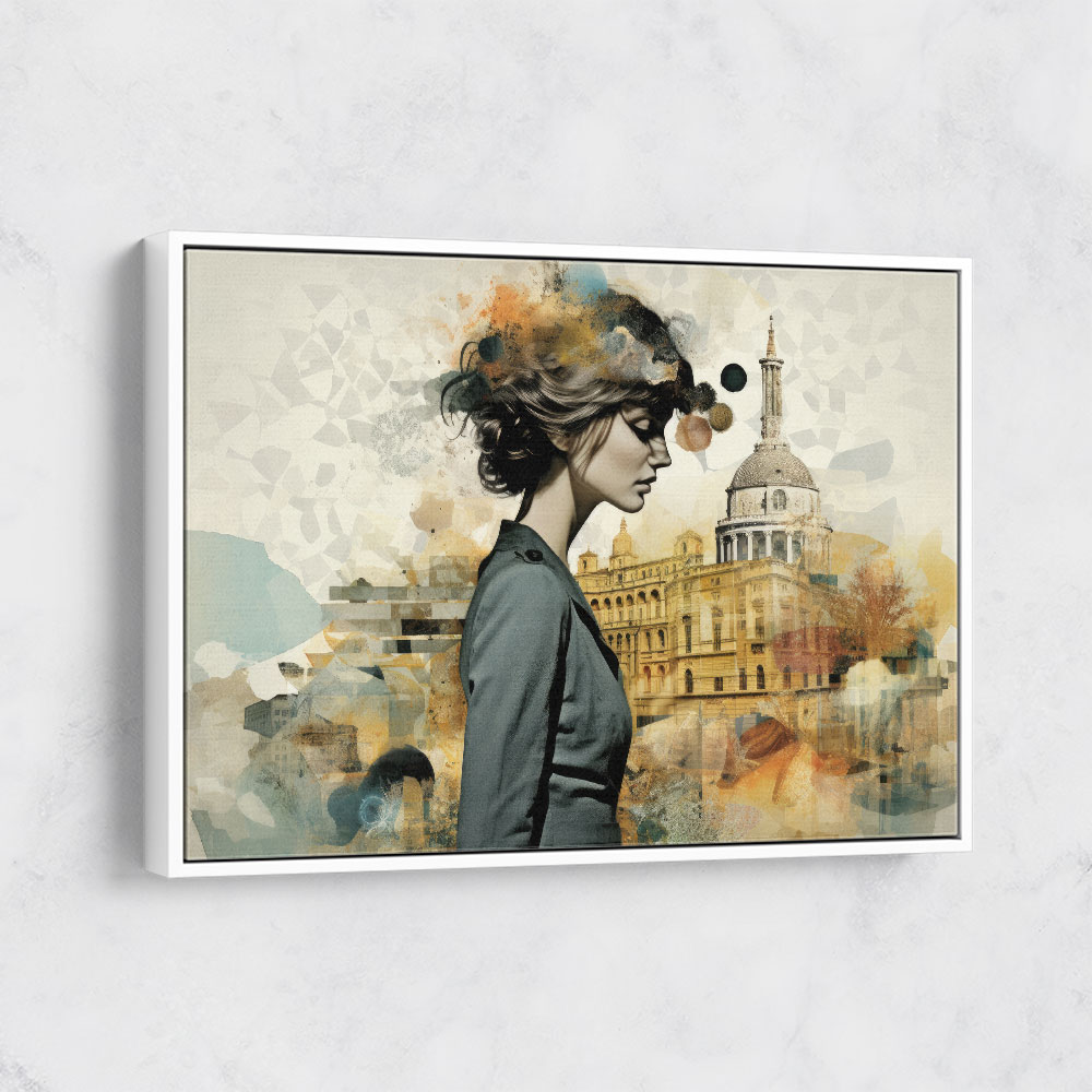 Scenic Watercolour Women Fusion Collage Wall Art