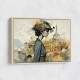 Scenic Watercolour Women Fusion Collage Wall Art