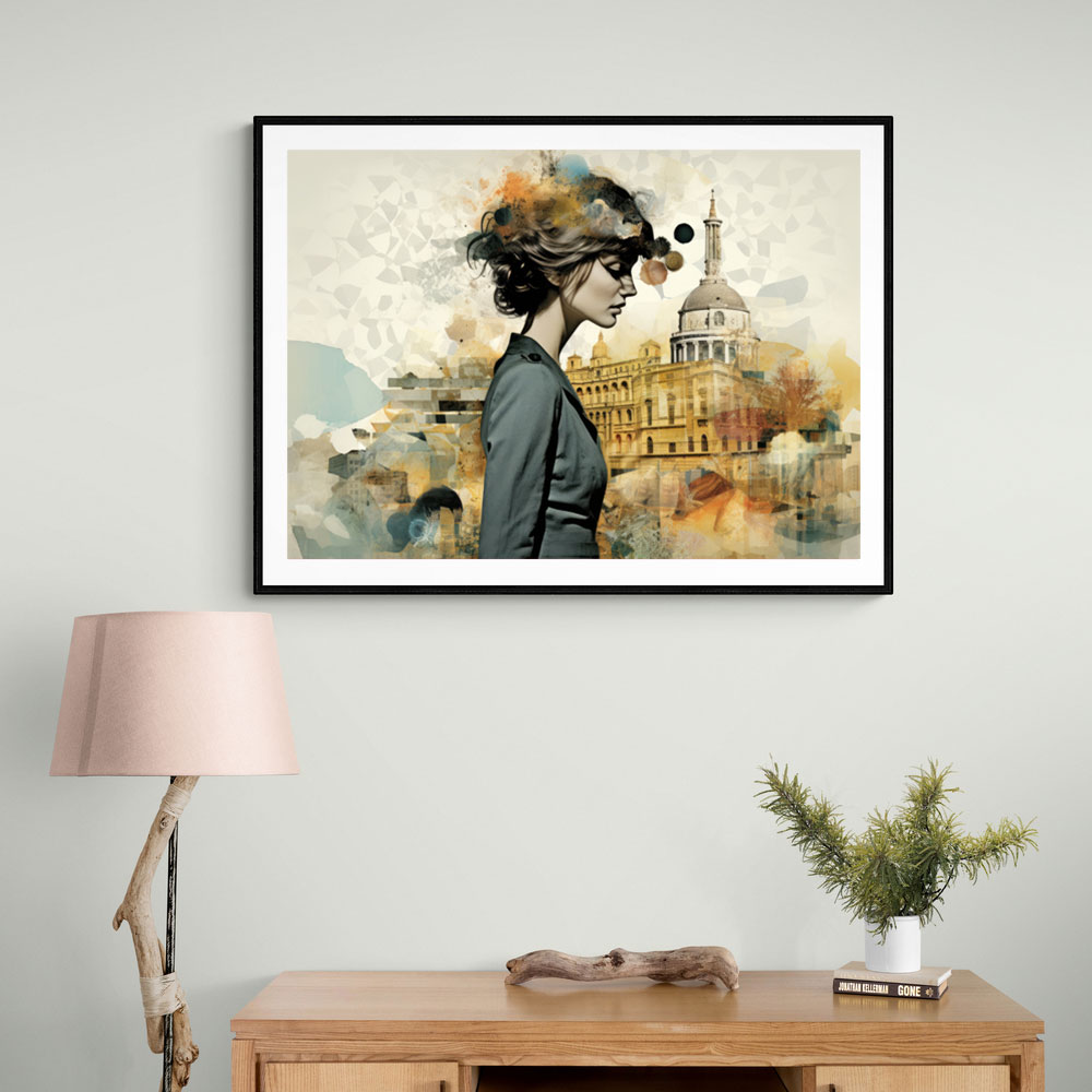 Scenic Watercolour Women Fusion Collage Wall Art