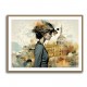 Scenic Watercolour Women Fusion Collage Wall Art