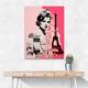 Lady Paris Retro Pink Collage