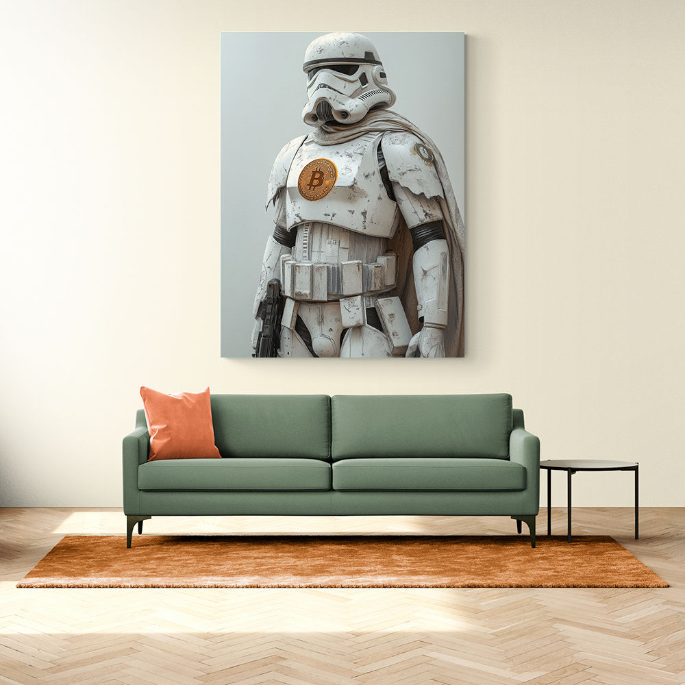 Bitcoin Storm Trooper Wall Art