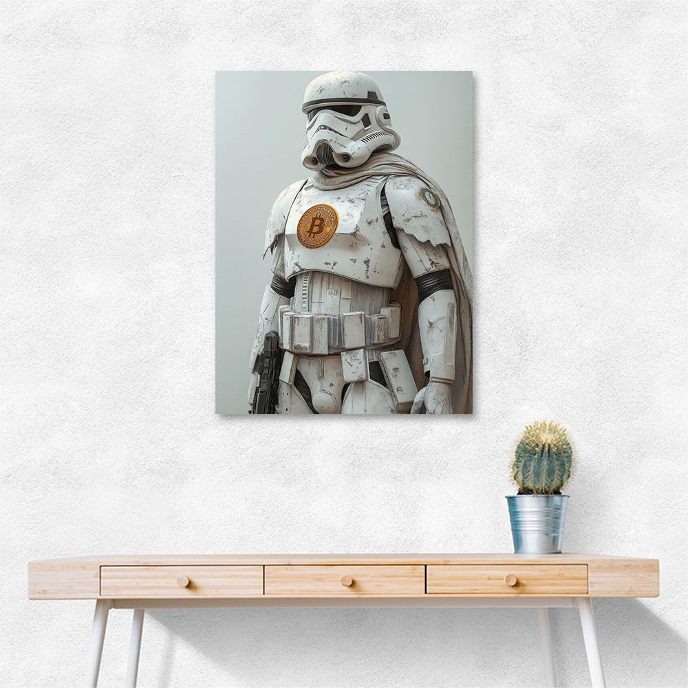 Bitcoin Storm Trooper Wall Art