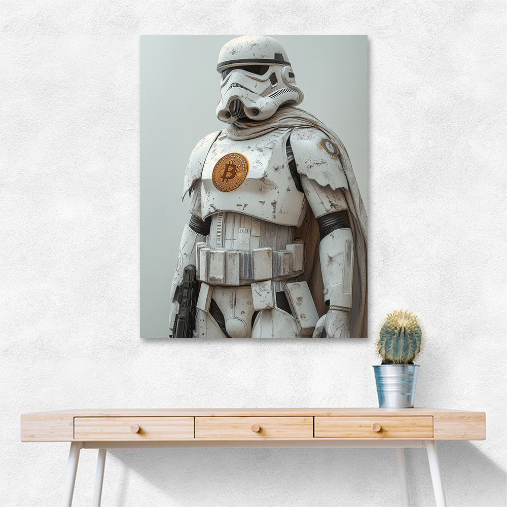 Bitcoin Storm Trooper Wall Art