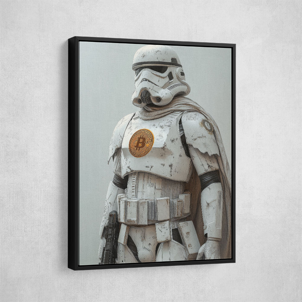 Bitcoin Storm Trooper Wall Art