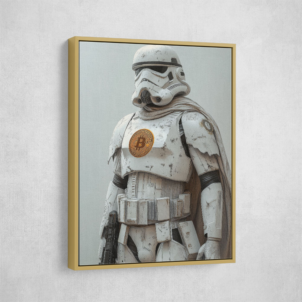 Bitcoin Storm Trooper Wall Art