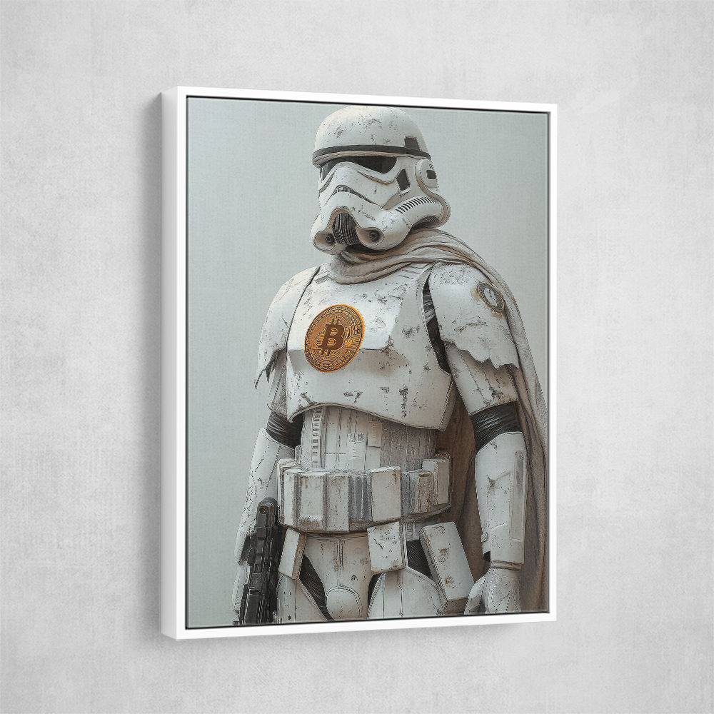 Bitcoin Storm Trooper Wall Art