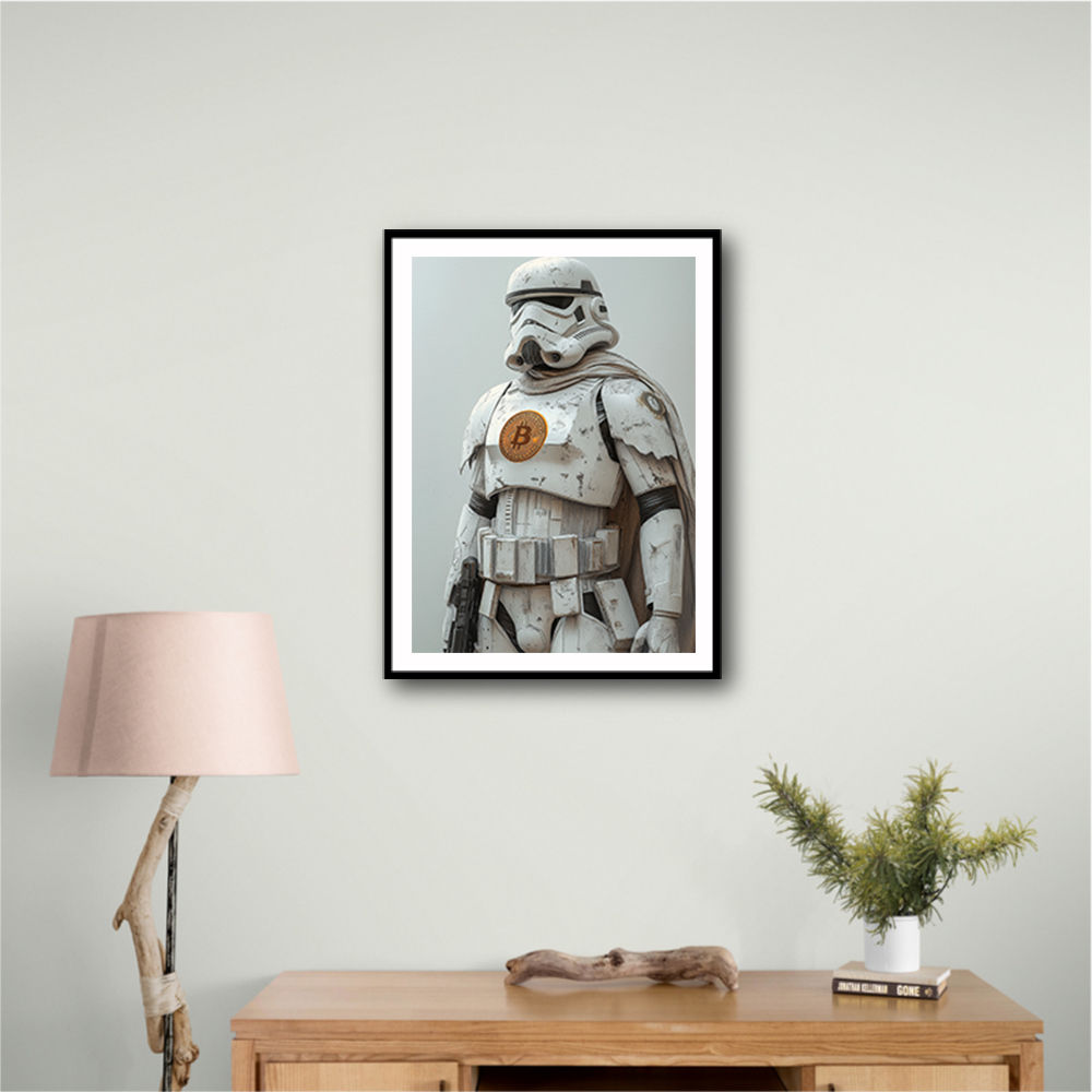 Bitcoin Storm Trooper Wall Art