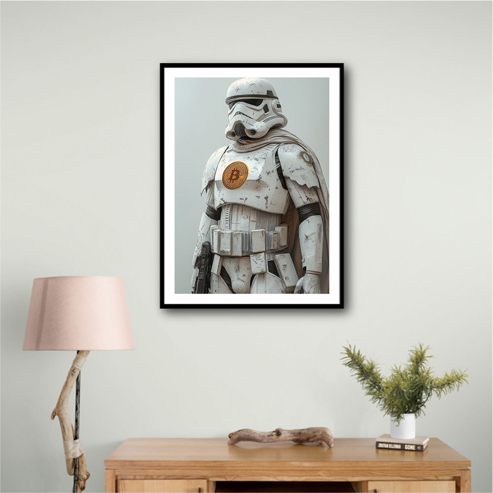 Bitcoin Storm Trooper Wall Art