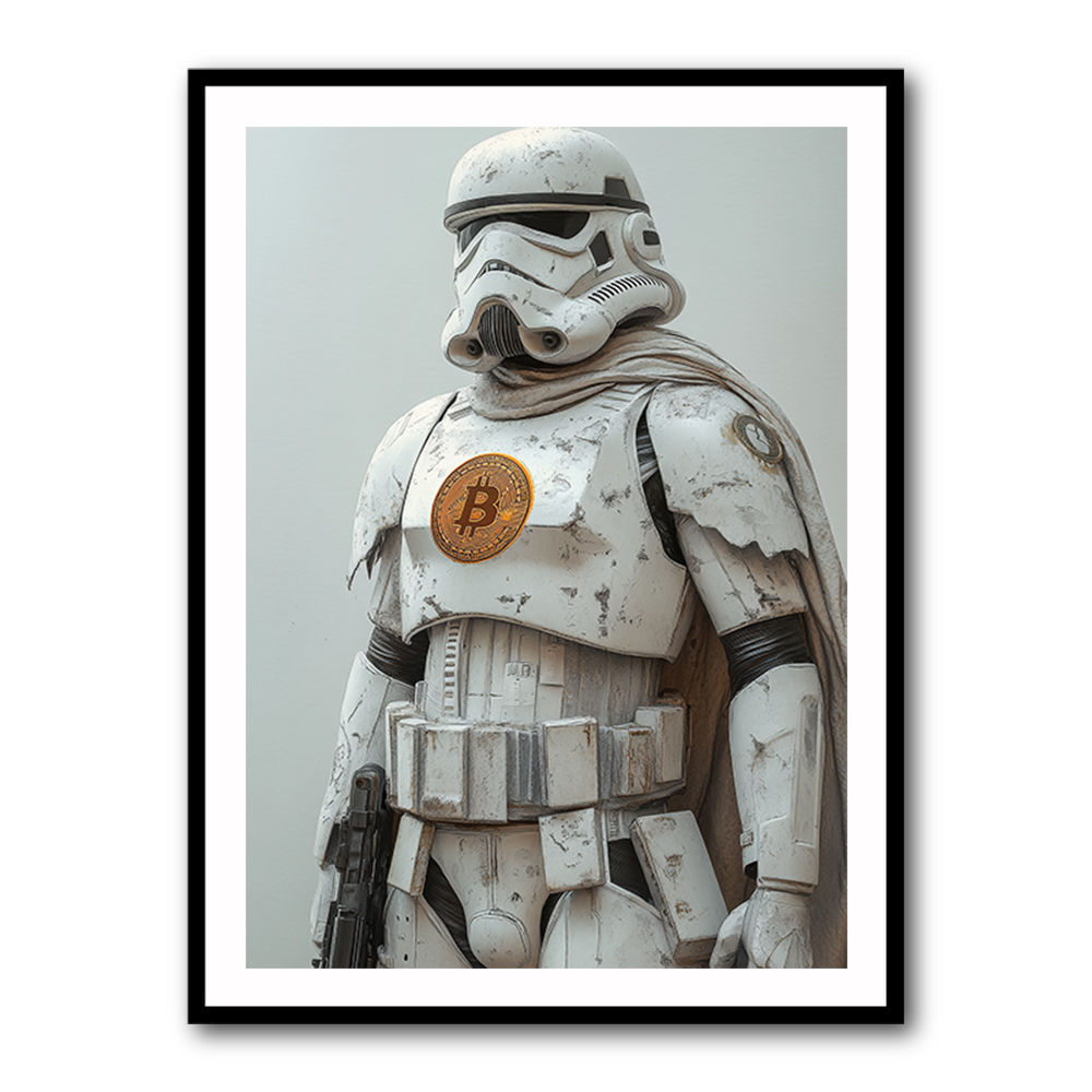 Bitcoin Storm Trooper Wall Art