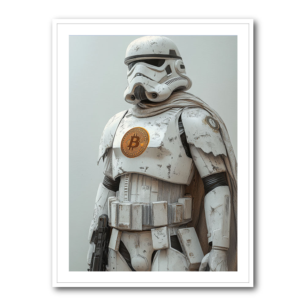 Bitcoin Storm Trooper Wall Art