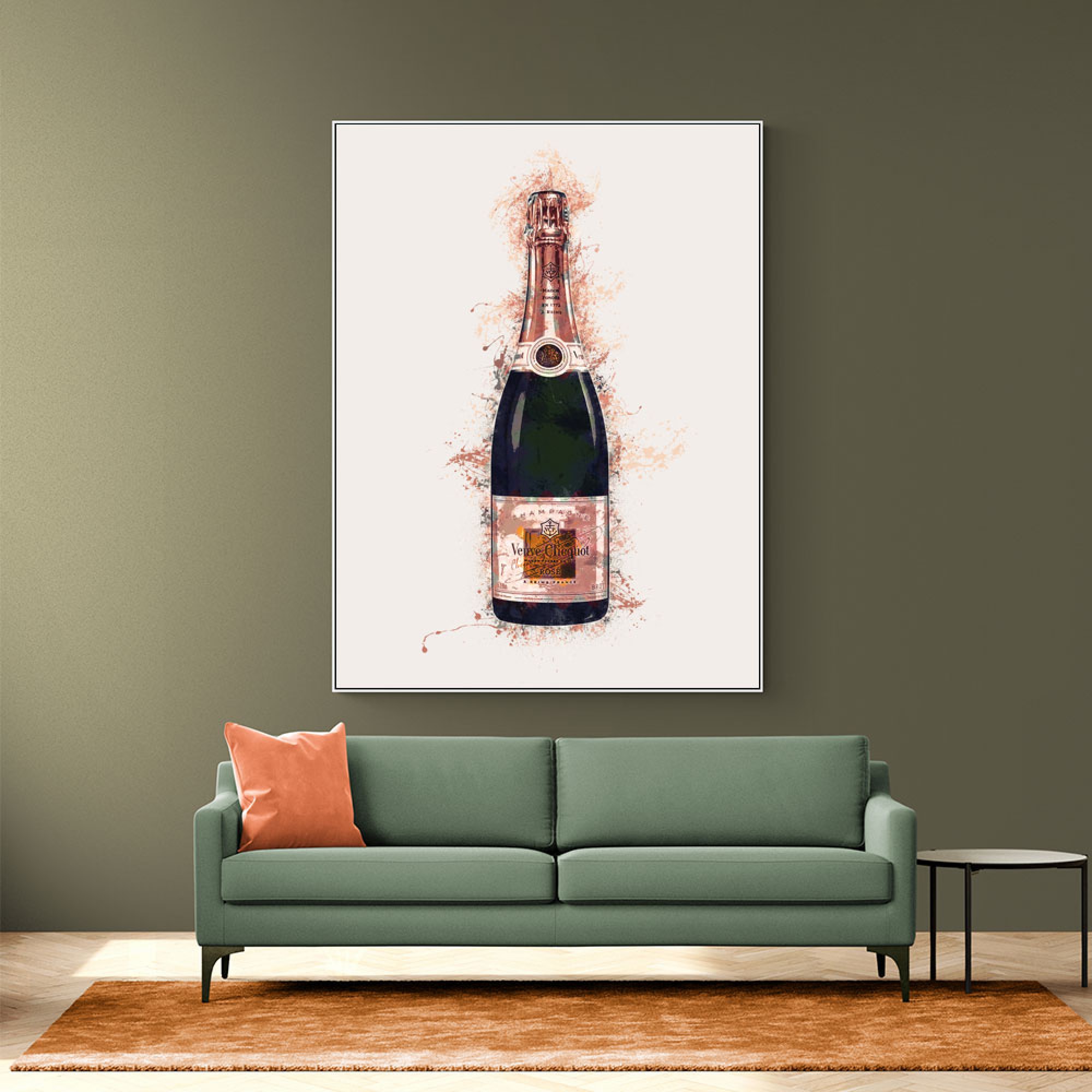 Veuve Gold Champagne Wall Art