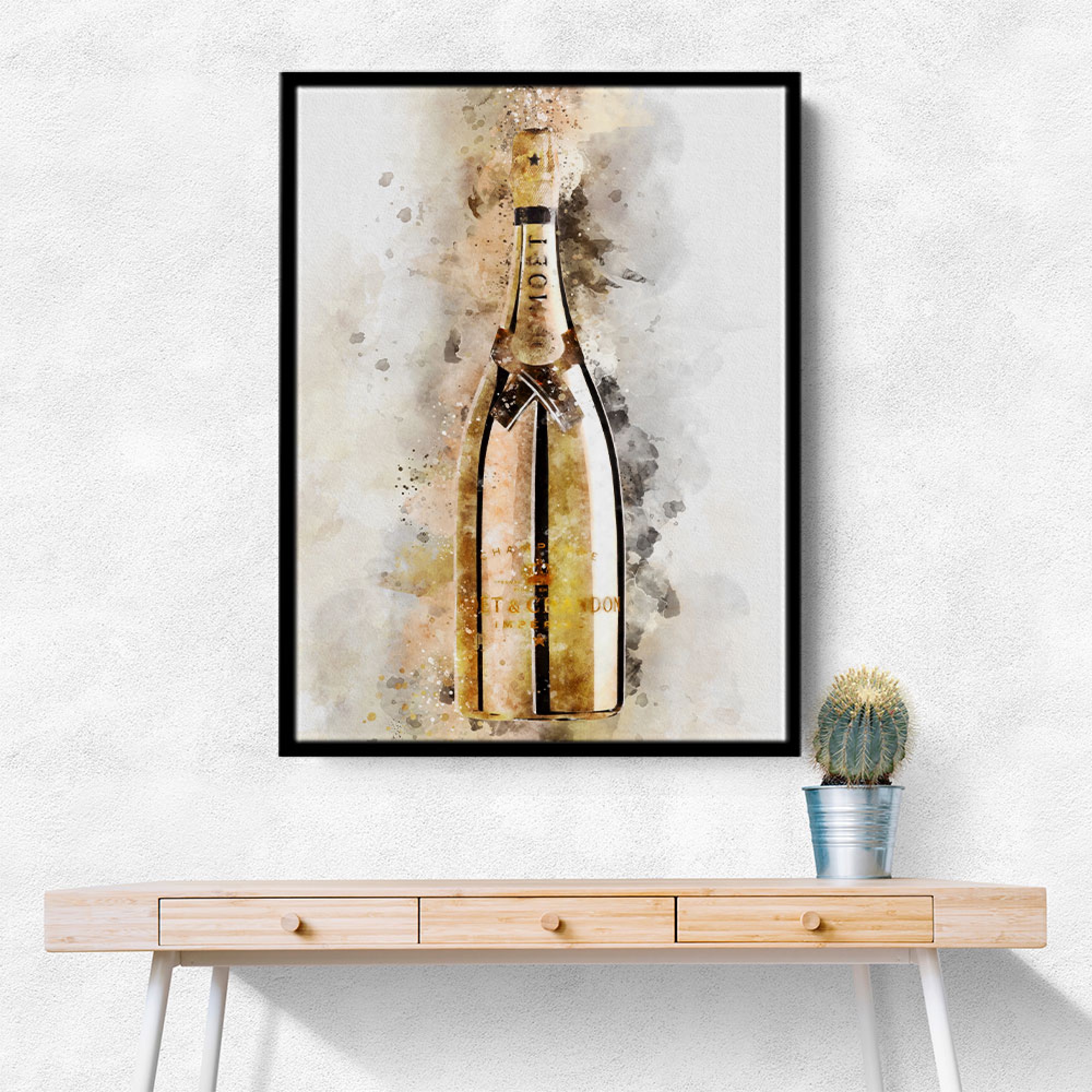 Moet & Chandon Golden Edition Champagne Wall Art