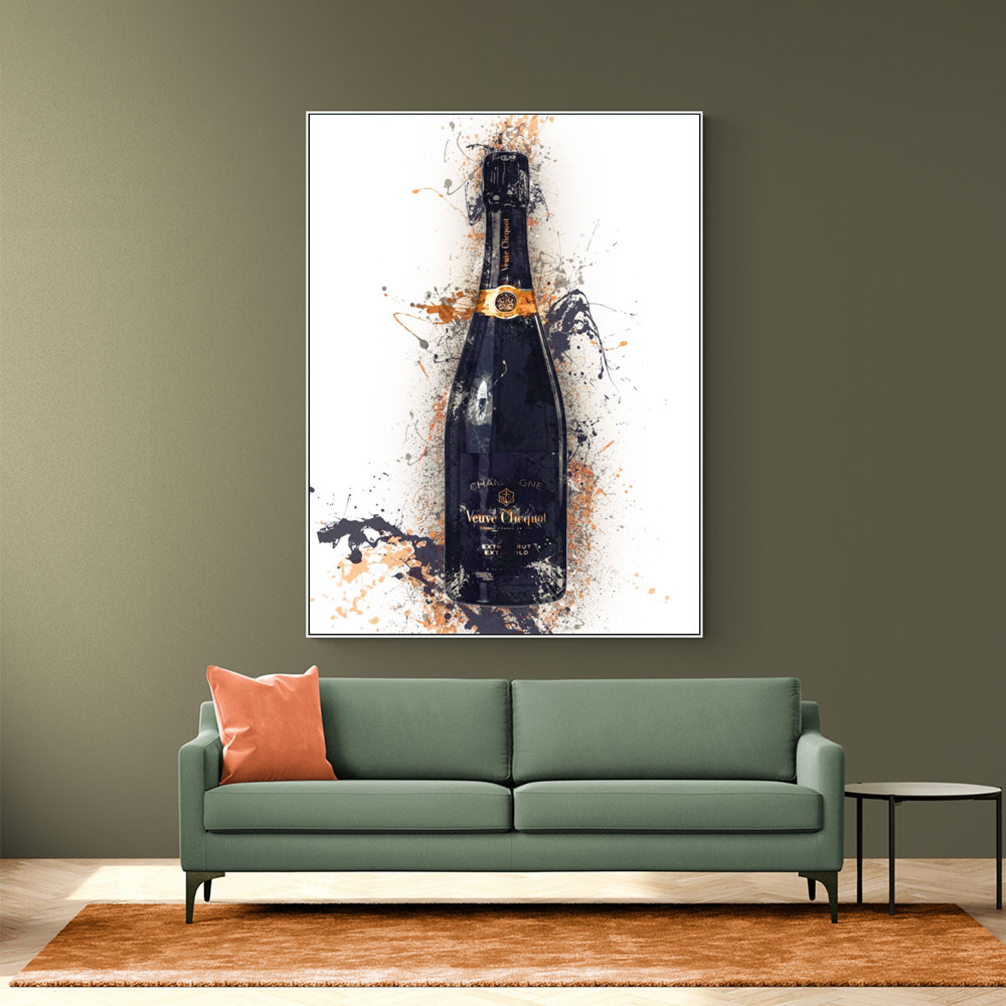 Veuve Clicquot Extra Brut Champagne Wall Art