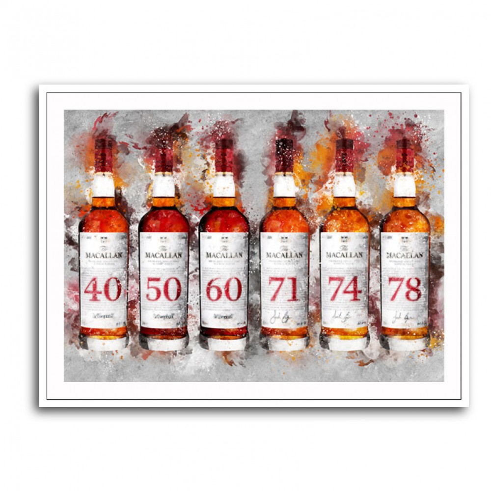 Macallan Red Collection Watercolor