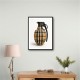 Burberry Fashion Inspired Grenade Wall Art       